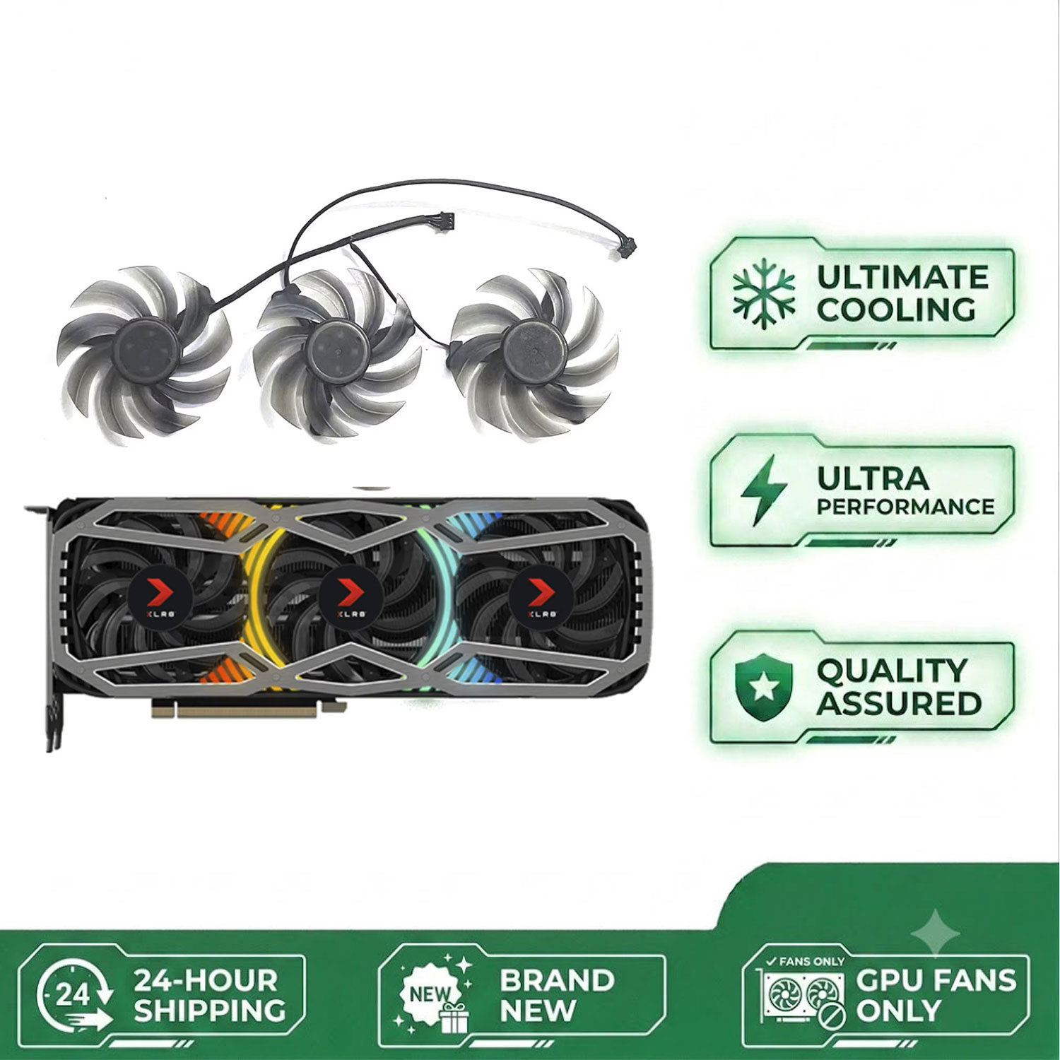 Rtx 3090 24Gb Graphics Card - NUEVO Ventilador de GPU de 82