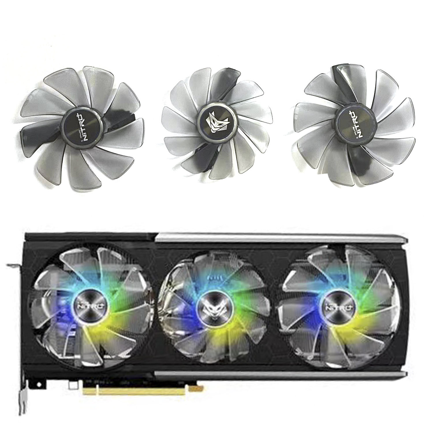 Rx 5700 Xt 8Gb Video Card - Ventilador de Tarjeta Gráfica CF1015H12D CF9010H12D