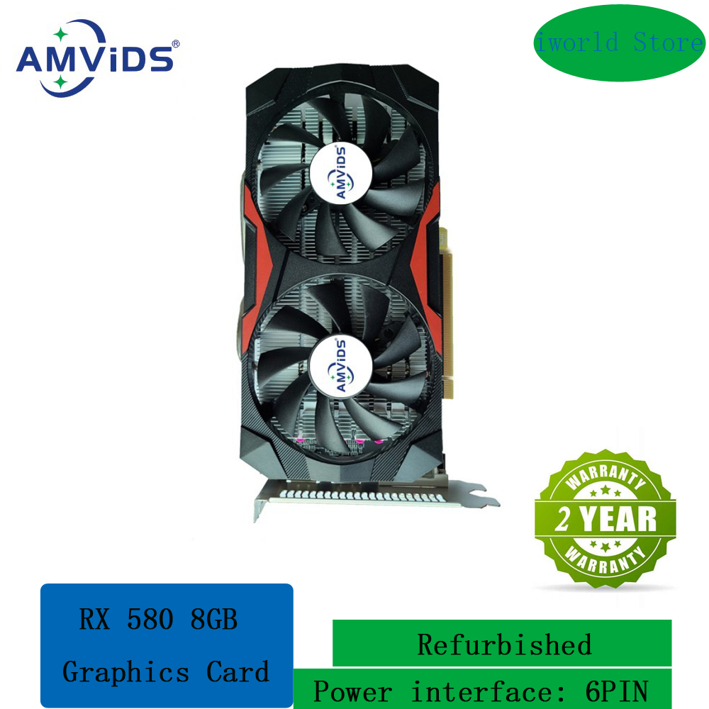 Rx 580 8Gb 2048Sp Gpu - Tarjeta gráfica RX 580, 8GB, GDDR5,