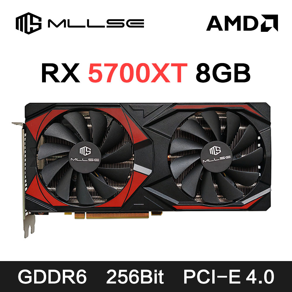 Rx 5700 Xt 8Gb Video Card - Tarjeta gráfica MLLSE AMD RX5700 XT