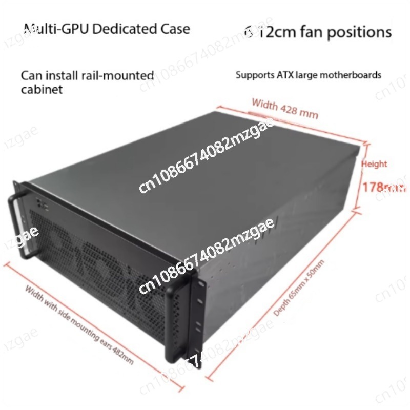 8 Gpu 4U Server Chassis - Chasis 4U para múltiples tarjetas gráficas,