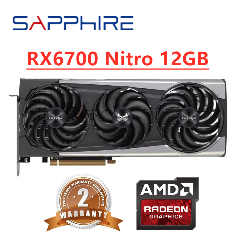 GPU Sapphire RX 6700 XT 6700XT - Rx 6700 Xt 12Gb Graphics Card reseña y precio