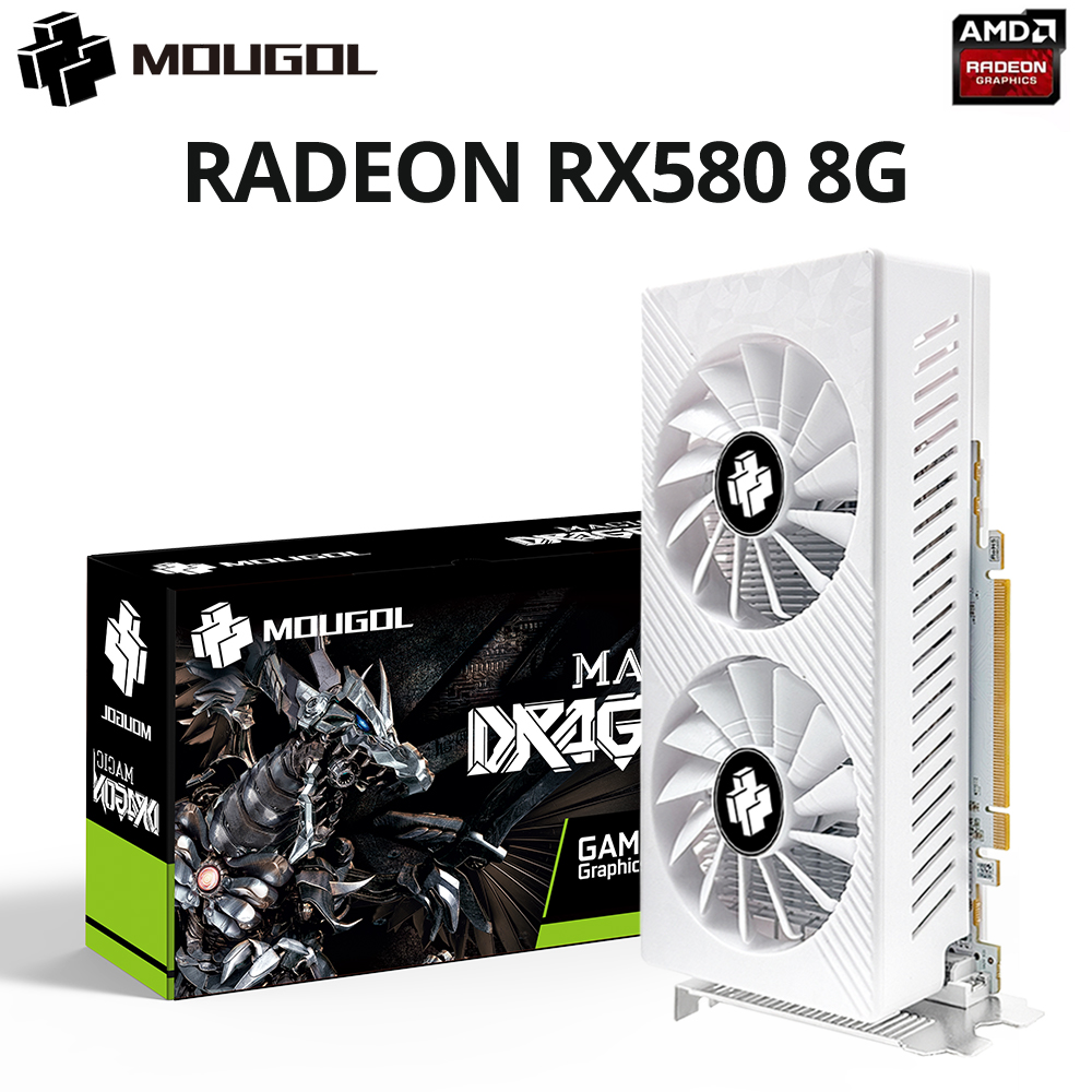 Tarjeta gráfica MOUGOL AMD Rad - Rx 580 8Gb 2048Sp Gpu reseña y precio