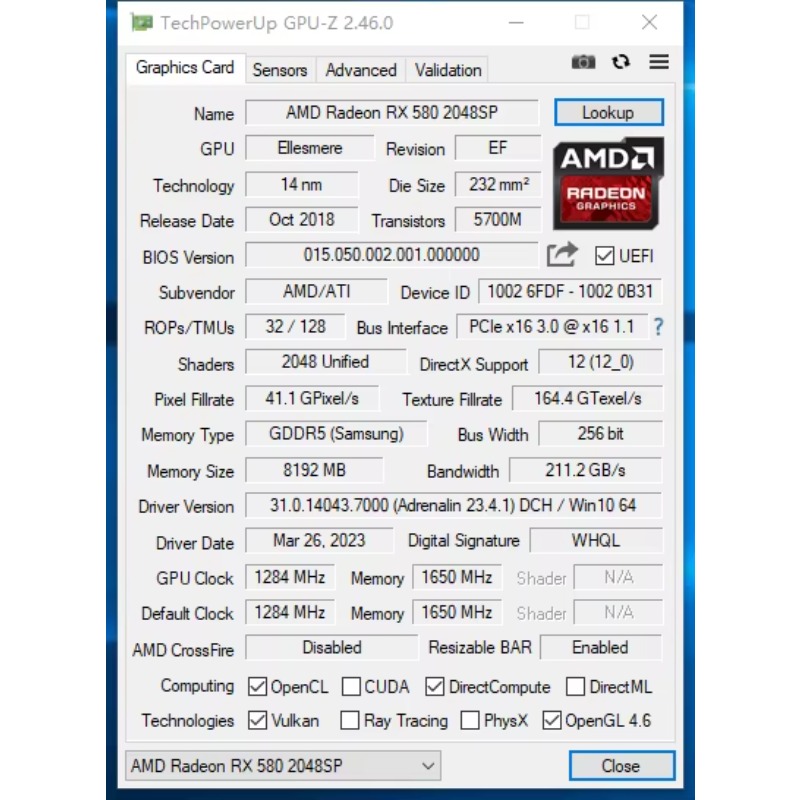 Tarjeta Gráfica Hongyi DIY RX  - Rx 580 8Gb 2048Sp Gpu reseña y precio