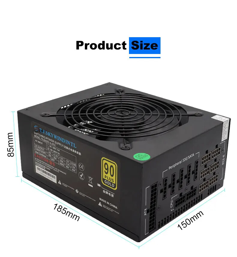 Fuente de Alimentación de 2000 - 2000W Atx Mining Power Supply reseña y precio
