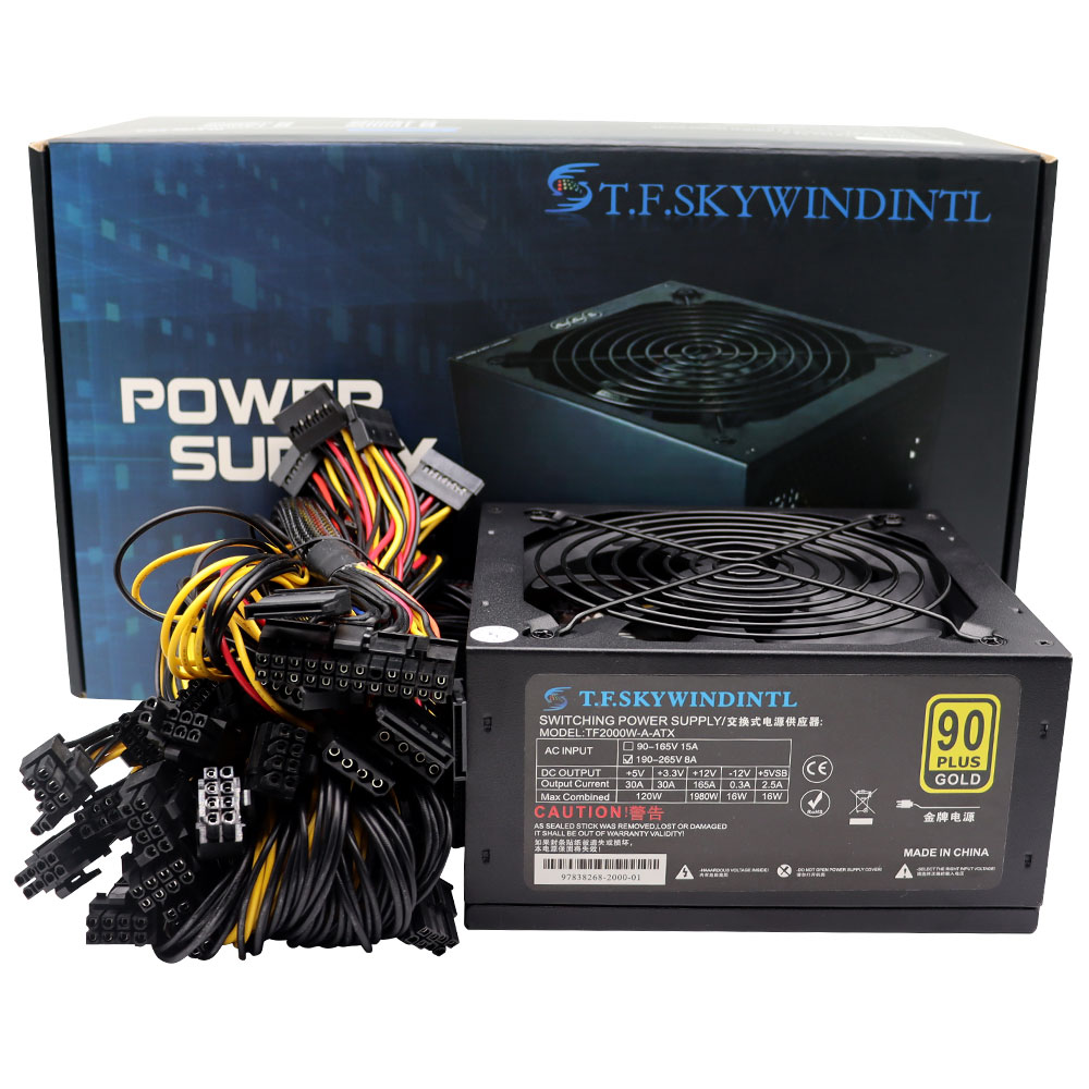 T.F.SKYWINDINL 2000W ATX PC Fu - 2000W Atx Mining Power Supply reseña y precio