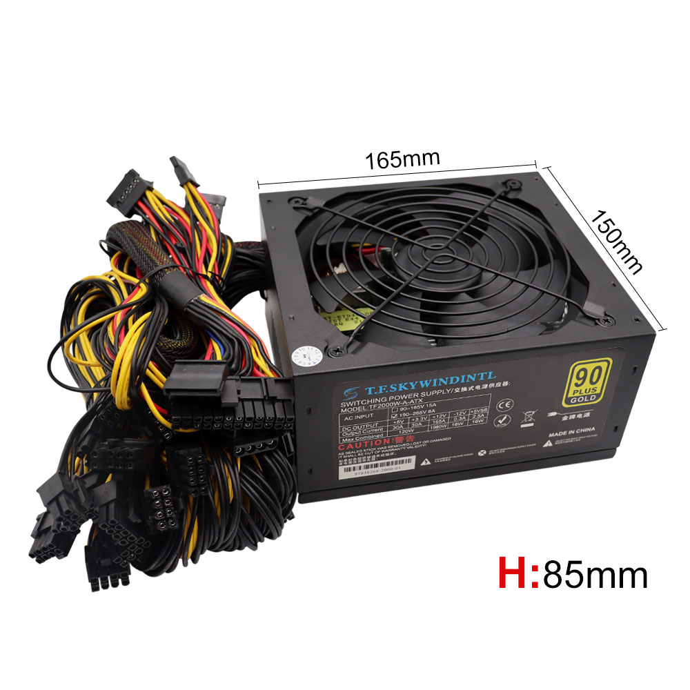T.F.SKYWINDINL 2000W ATX PC Fu - 2000W Atx Mining Power Supply reseña y precio