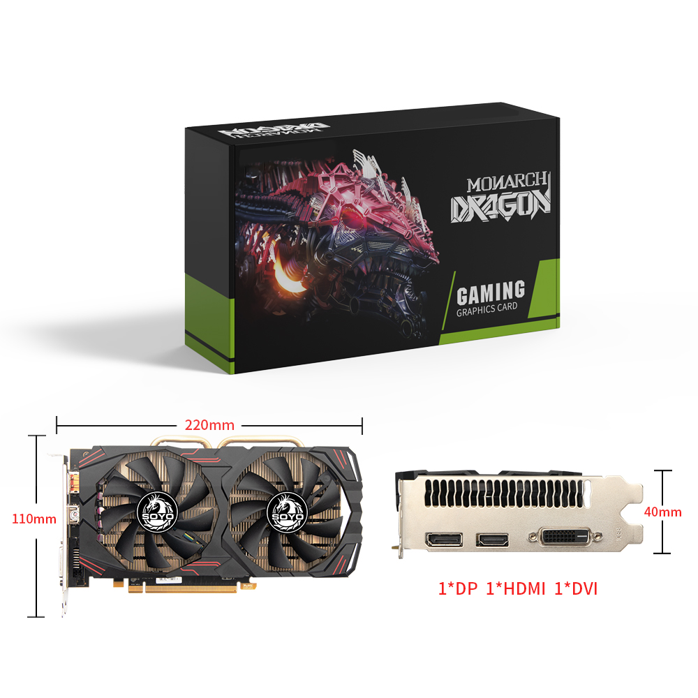 Tarjeta gráfica SOYO AMD Radeo - Rx 580 8Gb 2048Sp Gpu reseña y precio